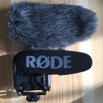 Negyvų Kačių RODE Videomic Pro+ VMP Balso Įrašymo Pen Lauko Vėjo Dengiamasis Skydas Furry Priekinio stiklo priekinio, galinio Stiklo apsauginės ausinės Mikrofonai
