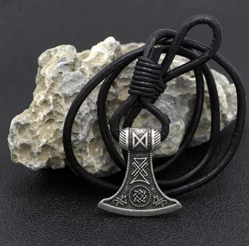 Nekilnojamojo Odos Skandinavų Vikingų Šiaurės Talismanas Keltų Mazgas Amuletas Mammen Legendinis Apyrankė Vyrams Berniukai