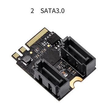 Nemokama Vairuotojo Kortelės Adapteris, skirtas M. 2 Ngff, kad Sata3 A+E Klavišą, kad 2 Uostai SATA 6Gbp/s PCIe 3.0 Autobusu Wifi SSD HDD PC Plokštė