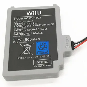 Nemokamas pristatymas 3.7 V, 1500 mah WUP-012 daugkartinio įkrovimo baterija skirta Nintend WIIU, WII Gamepad Valdytojas 10vnt/daug