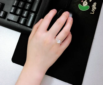 Nemokamas pristatymas 925 sterlingas sidabro žiedas moterims populiarus širdies cirkonis žiedai motinos Kietas sidabro žavesio papuošalai gimtadienio dovana