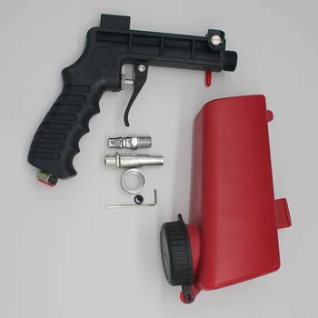 Nešiojamą Mini Purškimo Pistoletas Lengvas Aliuminio Svorio Pneumatinės Sandblaster Ginklą Namų Šlifavimas Galios Mašina
