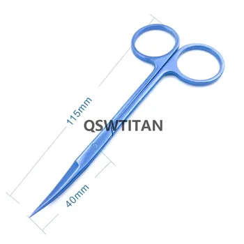 Oftalmologijos Žirklės Tiesiai/Lenktos patarimai 40mm Kosmetikos Dantų chirurginis instrumentas