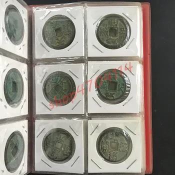 Originali, senovės Kinijos vario monetas, maždaug 3 centimetrų skersmens, vienas rinkinys, 60 vienetų Antikvariniai Kolekcijos