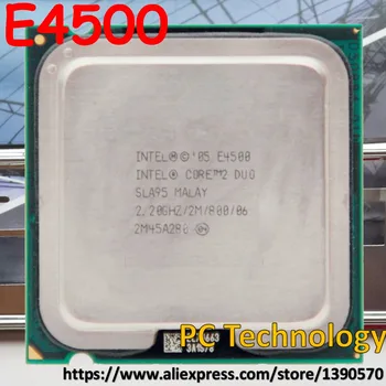 Originalus Intel E4500 PROCESORIUS Core2 Duo Procesorius, SLA95 (2M, 2.2 GHz, 800 mhz) LGA775 laivas per 1day