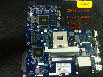 Originalus LA-9901P Lenovo G500S Nešiojamojo kompiuterio pagrindinę Plokštę su GT720M 1GB GPU