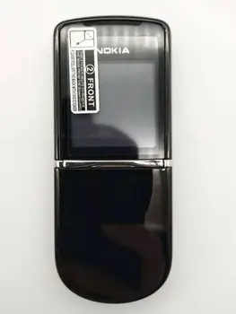 Originalus Nokia 8800 sirocco 128MB telefonai anglų / rusų klaviatūra GSM FM, Bluetooth Telefonas Auksas, Sidabras Juoda restauruotas