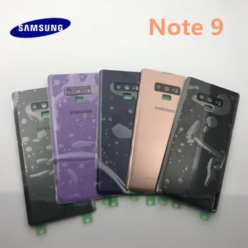 Originalus naujas Samsung Galaxy Note 9 N960 Atgal Akumuliatoriaus Dangtelį 3D Stiklas, Korpuso Dangtelis, skirtas 