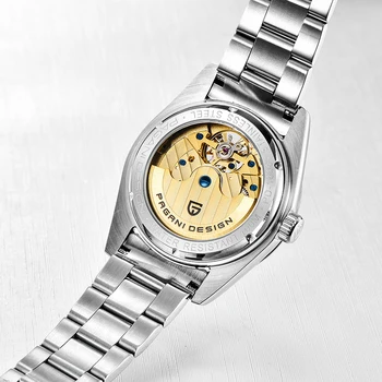 PAGANI kurti Naujų Safyras vyrų mechaniniai laikrodžiai, nerūdijančio plieno vyrų automatinių laikrodžių mados atsitiktinis vandeniui vyrų laikrodis
