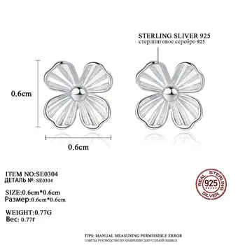 PAG&MAG Elegantiškas Gėlių 925 Sterlingas Sidabro Stud Auskarai Moterims Retro Augalų Stiliaus Fine Jewelry Pendientes Mujer Moda SE0304