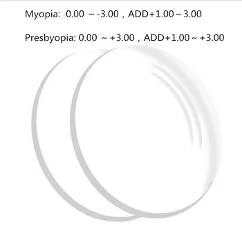 (PRIDEDA+1.0～+3.00) Photochromic Multifocal Progresinių Akinių Lęšių ,Trumparegystė Presbyopia Recepto Optinis Trumpas Viduryje Toli Objektyvai
