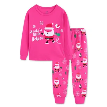 Pajama Komplektai Sleepwear mergaičių naktiniai marškiniai, pižamos rinkiniai vaikams nightwea berniukų pižama rinkinys vaikams kalėdų pižama pijama navidad 90-130cm medvilnės