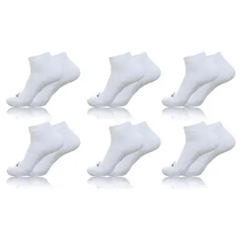 Pakuotėje 6 poros KAPPA kojinės Baltos spalvos