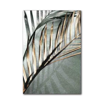Palmių Lapų, Augalų Meno Tapybos Drobės Aloe Botanikos Plakatai Ir Spausdina Modulinė Siena Nuotraukas Kambarį Namo Apdaila