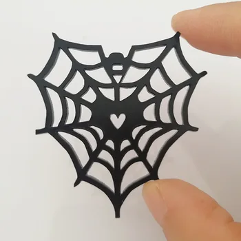 Pasirinktiniai Akrilo Voratinklis voratinklyje Širdies Formos Kabo, Kambario Dekoracijas Halloween Party 