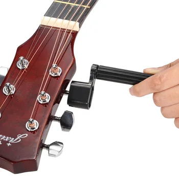 Patvarus 5-in-1 Gitara Priedais Rinkinys Įrankių Rinkinys String Vijurkas Tiltas Pin Peg Kamščiatraukis String Veiksmų Valdovas String Cutter Pasiimti Atveju