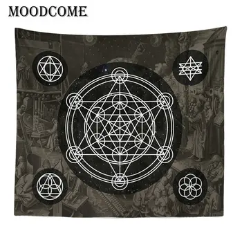Pentagram taro gobelenas namų dekoro indijos sienos gobelenas naujų karšto pardavimo Astrologija sienos kabo dekoro