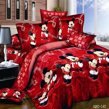 Pigūs Mickey Ir Minnie Mouse Antklode Padengti Nustatyti Didmeninės