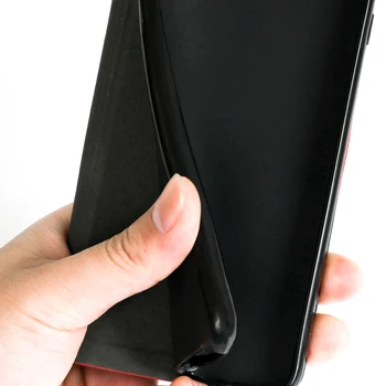 Prabanga PU Odos Atveju Doogee BL12000 Flip Case For Doogee BL12000 Pro Telefono dėklas Minkštos TPU Silikoninis Galinio Dangtelio