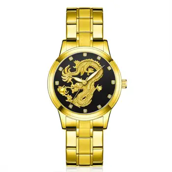 Prekės ženklo Mados Plieno Dirželis Prabangos Žiūrėti Vyrų Kūrybos Drakonas Kvarcas-žiūrėti Atsitiktinis Vyras Sporto Masculino Verslo Laikrodis Laikrodis