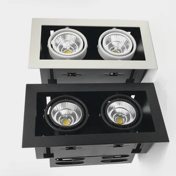 Pritemdomi Embedded COB LED Šviestuvai 10W 20W LED Lubų Apšvietimas AC85~265V LED Lubų Lempos Šilta/Šalta Balta Patalpų Apšvietimas