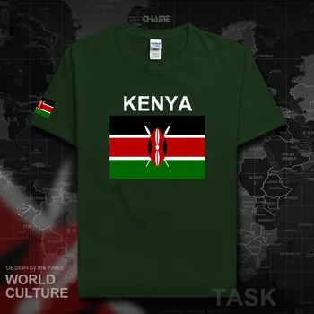 Respublika, Kenija Kenijos vyrai marškinėliai 2017 megztiniai tauta komandos marškinėlius medvilnės marškinėlius sporto drabužių tees šalies vėliava, KEN