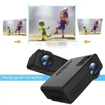 S280 Nešiojamasis Projektorius Mini 3D HD LED Full Hd Namų Kino Kino 1080P AV, USB Naujausias