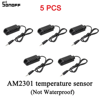 SONOFF 5VNT TH16 TH10 WiFi Smart Switch AM2301 Temperatūros ir Drėgmės Jutiklis DS1820 Vandeniui Temperatūra Drėgnumas Siųstuvas
