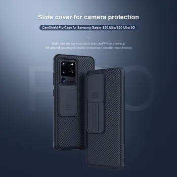 Samsung Galaxy S20 Ultra vaizdo Kameros Apsaugos Atveju NILLKIN Camshield Slankųjį Dangtelį Objektyvo Apsaugoti Atveju, Samsung Galaxy S20 Ultra