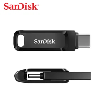 Sandisk Pen Drive Flash 32GB 64GB 128GB tipas-c usb3.1 OTG automobilių U disko Tipas-C kompiuterių telefonas dual-naudoti didelės spartos šifravimo 150M/S