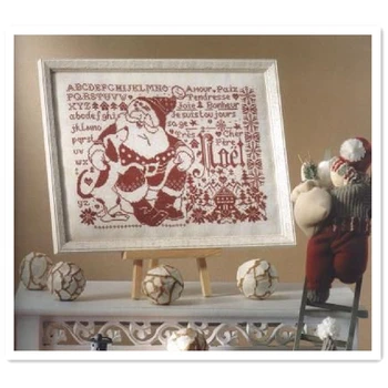 Santa Claus kryželiu paketo animacinių filmų X-mas Kalėdų 18ct 14ct 11ct audiniai medvilniniai siuvinėjimo siūlai 