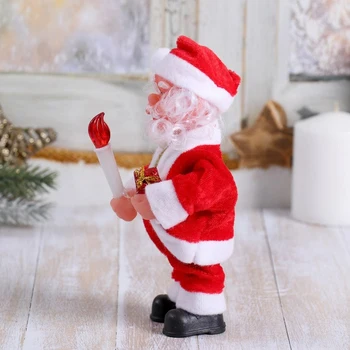 Santa Claus, žvakė ir varpas