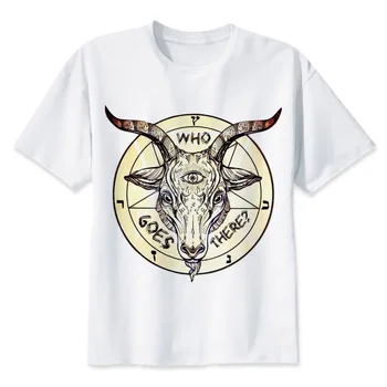 Satanism šėtonas spausdinti atsitiktinis marškinėlius mens o-neck t marškinėliai mados vyrų viršūnes vyrų marškinėliai trumpomis rankovėmis vyrams MR1537
