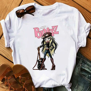 Seksualus BRATZ marškinėliai 90s 00s mados mergaičių marškinėlius streetwear moterų grunge estetinės drabužius kietas juokinga t marškinėliai moteriška grafinis tee