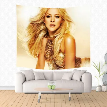 Shakira Modelis Gobelenas Dekoratyvinės Sienų Kabo Kilimų Patalynės Lizdo Durų Užuolaidos, Tekstilė