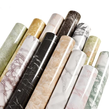 Sienos Popieriaus Marmuro Tekstūros Vandeniui PVC lipnios Lipdukas ekrano Užsklanda 3D Lentelė Baldai, Dekoras Miegamojo Sienos Lipdukas Roll
