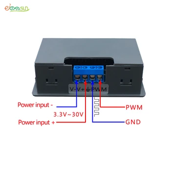 Signalo Generatoriaus PWM Impulso Dažnį, darbo Ciklas Reguliuojamas Modulio LCD Ekranas 1Hz-150Khz 3.3 V-30 V PWM Valdybos Modulio Pusės rankenėlė