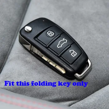 Silikoninė guma automobilio raktas fob padengti atveju apsaugoti odą bžūp nustatyti Audi A1 A2 A3 A4 TT Q3 Q5 R8 S6 S7 SQ5 RS5 apversti nuotolinio turėtojas