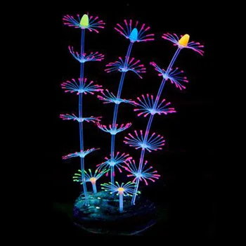 Silikono Žėrintis Poveikis Modeliavimas Koralų Augalų, Žuvų Bakas Akvariumas Kraštovaizdžio po vandeniu Apdailos Akvariumo Reikmenys
