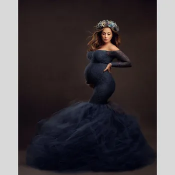 Siūlai Nėštumo Suknelė Fotografijos Nėrinių Motinystės Fotografija Rekvizitai Ilgai Slidinėti Motinystės Suknelės Už Nuotrauką Šaudyti Maxi Suknelės