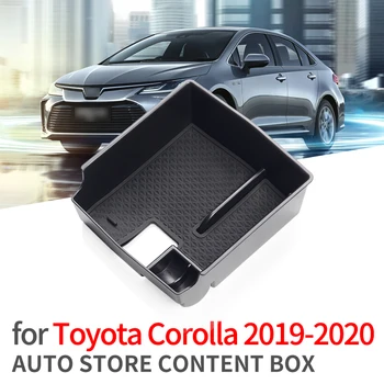 Smabee Automobilių Centriniu Porankiu Lauke talpinimo Toyota Corolla 2019 2020 konsolė Priedai Juoda Monetų dėžutė