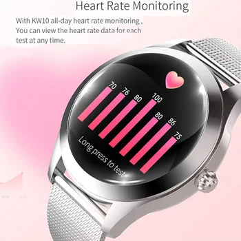 Smart Watch Moterų KW10 Širdies ritmo Monitoringo IP68 Vandeniui Multi-sporto Rūšių Fitneso Apyrankę Smartwatch Lady