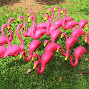 Sodo Dekoro Dirbtinis Flamingo Lauko Apdailos 3pcs/Daug Apdaila, Apdailos, Sodo