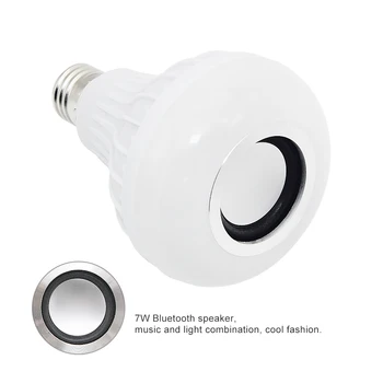 Spalvotų permainingi E27 LED Lempa, šviesos srautą galima reguliuoti Muzikos Lemputės 220V AC 100V nuotolinio valdymo belaidžio 