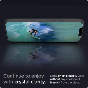 Spigen Glas.tR Plonas HD Screen Protector, iPhone 12 Pro Max / Pro 12 / 12 / 12 Mini