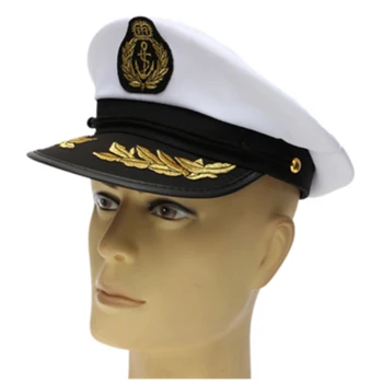 Suaugusiųjų Jachta Valtis Kapitonas Skrybėlę Karinio Jūrų Laivyno Bžūp Laivo Jūreivis Kostiumas Šalis Išgalvotas Suknelė Juoda+Balta