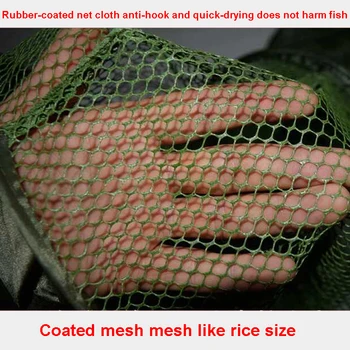 Sulankstomas nešiojamų žvejybos ju Skersmuo 25cm ir 33cm žuvų priežiūrą hemming nailono žvejybos tinklai