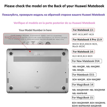 Sunkiai Shell PC Atveju, HUAWEI MateBook X Pro 13.9 2019/2020 MateBook 13/14/MateBook D 14/D 15 Garbę Magcibook 14 15 Nešiojamas Atveju
