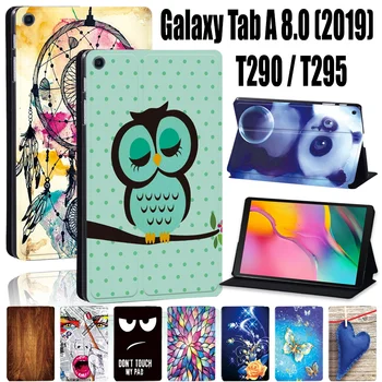 Tablet Case for Samsung Galaxy Tab T290/T295 (2019 M.) 8.0 Colių Laikiklis Odos Lašas apsauginis Dangtis + Stylus