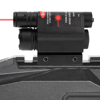 Taktinis 2 In 1 LED Žibintuvėlis Raudona/Žalia Lazerinis taikiklis Combo 11/20mm Geležinkelių Šautuvas Mini Glock pistoletas Pistoletas Šviesos su Uodega Jungiklis